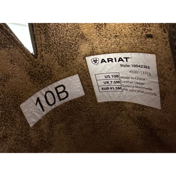 ARIAT Western Boots Hybrid Rancher Stretchfit Women's 10B Leather Square Toe - Picture 8 of 11